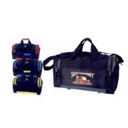 Two-Tone Travel Duffel Bag Promotional Custom Imprinted With Logo