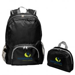 Customized Folding Backpack - Black