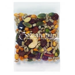 Custom Trail Mix Bags | 1 oz Trail Mix in Cello Bag with Logo Imprint | Promotional Trail Mix Packs Wholesale