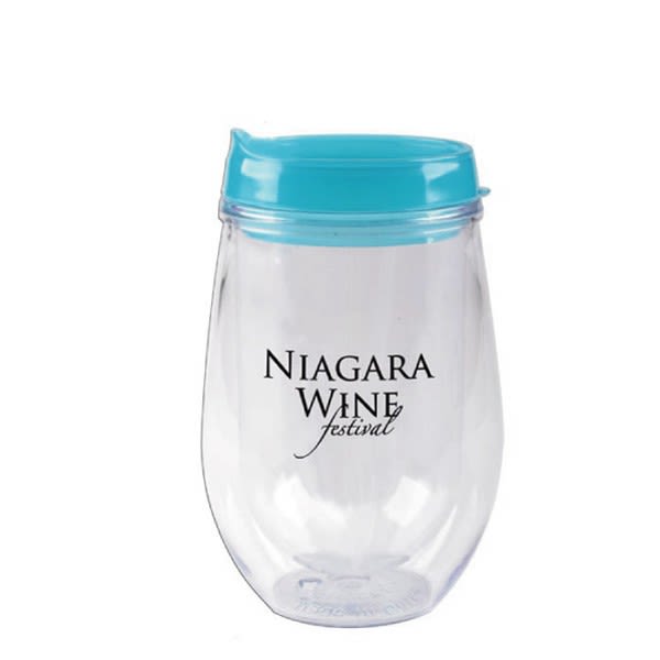 Double-Wall Stemless Wine Glasses