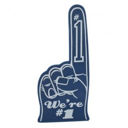 blank white foam finger