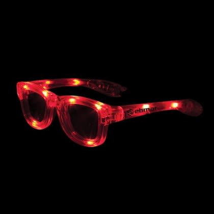  Red Light up Sunglasses with Company Logo-Unique Giveaways