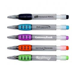 Logo Mini Mechanical Pencils with Rubber Grip