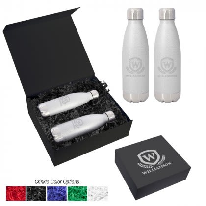 Custom Iced Out Swiggy Stainless Steel Bottle Set Black Box