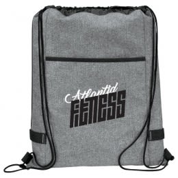 Logo Imprinted Modern Graphite Reverb Drawstring Bag