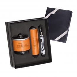 Tuscany Holiday Tech Combo | Customized Bluetooth Speaker Kits - Orange