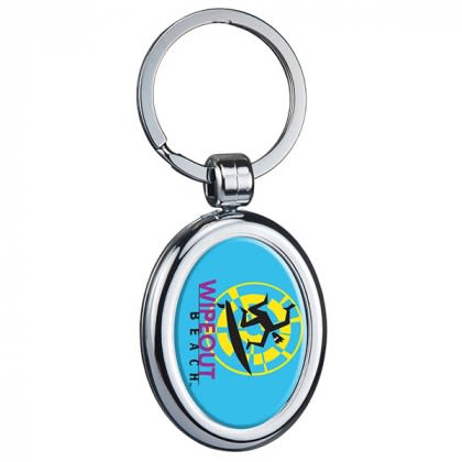 Budget Key Tag-Oval Chrome