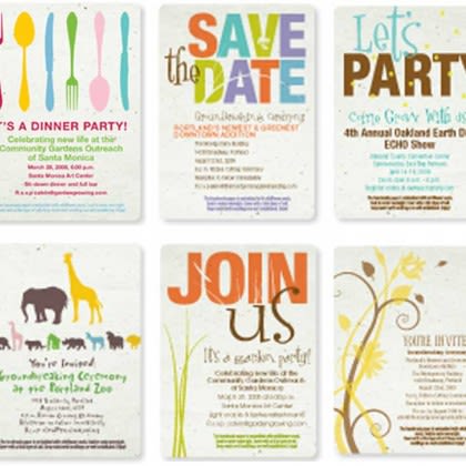 Invitations and Announcements Promotional Custom Imprinted With Logo