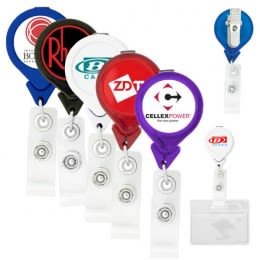 Bulk 25 Pack - Custom Badge Reels with Alligator Clip - Premium Customized  Dome Label Retractable I'd Holder for Medical/Hospital Staff, Company Logo