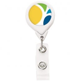 Imprinted Strong Round Badge Reel