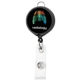 Round Badge Reel with Ring and Logo