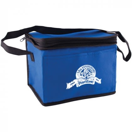 Reflex Blue  6 Pack Non-Woven Cooler Bags | Custom Non-Woven Six Pack Cooler Bags | Custom Logo Imprinted Lunch Bags