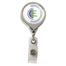 Chrome Jumbo Round Badge Reel