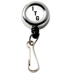 Chrome Metal Badge Reel