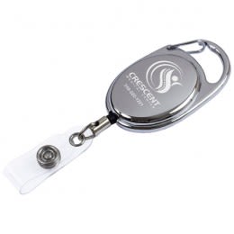 Pataskala 30 in. Chrome Badge Reel with Logo