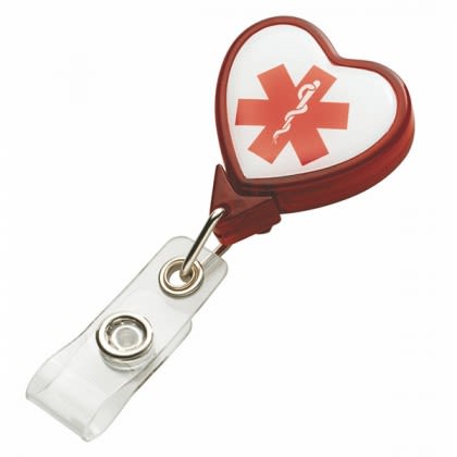 Heart Full Color Badge Holder - 36"