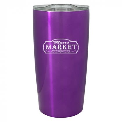 Metallic Purple Promotional Insulated Travel Mugs | 20 oz Custom Himalayan Tumbler |  Promotional Himalayan Travel Tumblers