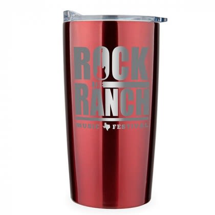 Imprinted Trekkie 20 oz Stainless Steel Tumbler  - Red