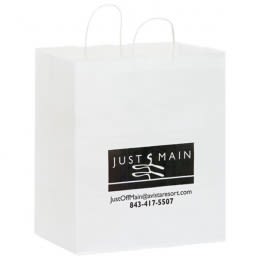 White Paper Carry-Out Bag