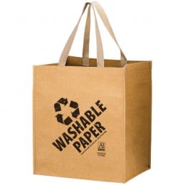 Promotional Typhoon Washable Kraft Paper Grocery Tote