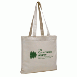 Organic Cotton Gusseted Tote 14 Inch-Promotional