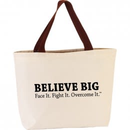 Continental Tote with Logo Natural Tan