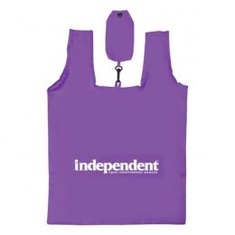 Custom Imprinted Folding Grocery Tote Purple