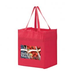 Heavy Duty Grocery Bag - 4 Color - 13 x 15 x 10 - Large Imprint
