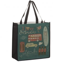 Customized Square Non-Woven Sublimated Tote Bag