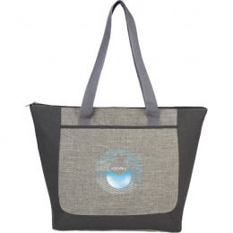 Imprinted Reclaim Recycled Zippered Tote  - Graphite