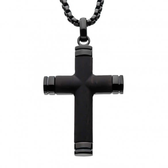 wooden cross necklace for men