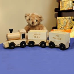 Personalized Wooden Toy Train | Customized Toys for Children | Personalized Toys for Kids