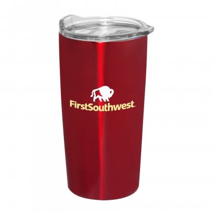 Printed Logo 20 oz Emperor Vacuum Tumbler - Red