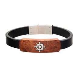 Personalized Rosewood Compass Bracelet | Custom Compass Bracelets for Him