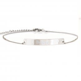 Personalized Anklet with Cross