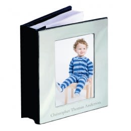 Chrome Photo Frame 4 x 6 Album with Engraving