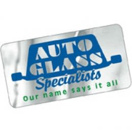 Chrome Polyester Custom Decal - 9in x 9in Promotional Custom Imprinted With Logo