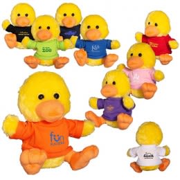 Plush Duck with Custom T-Shirt - 7" Stuffed Animal