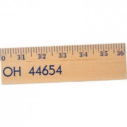 Natural Finish Extra Strength Yardstick Promotional Custom Imprinted With Logo