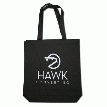 Colored Economical Tote Bag With Gusset- Black