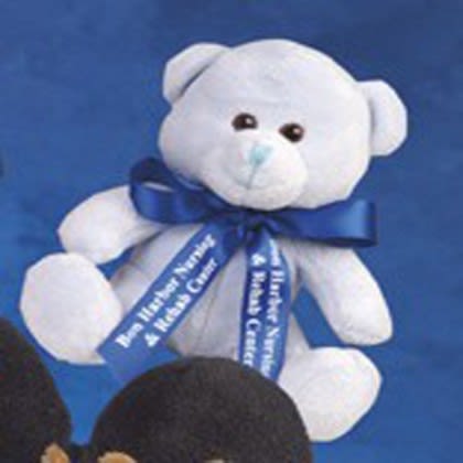 5" Q-Tee Promotional Stuffed Animals- Baby Blue Bear