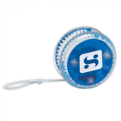 Blue Yo-Yo with Flashing Lights | Create Your Own Custom Logo Yo-Yos