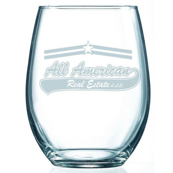 At Last Personalized 21oz Stemless Wine Glass