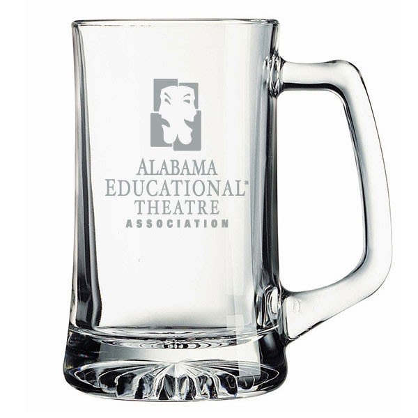 25 oz Glass Sport Mug with Etched Logo