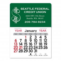 Peel-N-Stick® Calendar - Dollar Sign