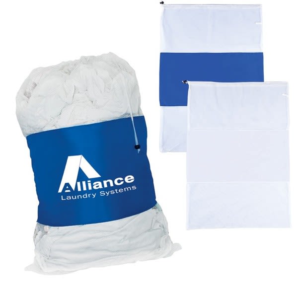 Mesh Polyester Promotional Laundry Bag Customizable Laundry Bags