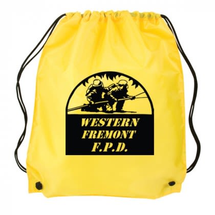  Economy Discount Drawstring Cinch Bags | Inexpensive Custom Drawstring Backpacks - Yellow