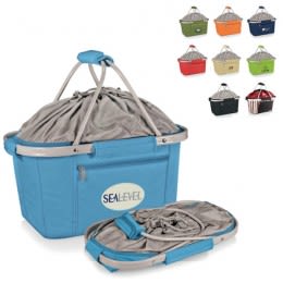 Metro Insulated Collapsible Basket with Drawstring Top