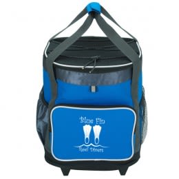 Royal Blue 24 Can Rolling Cooler | Personalized Outdoor Drinkware Accessories 