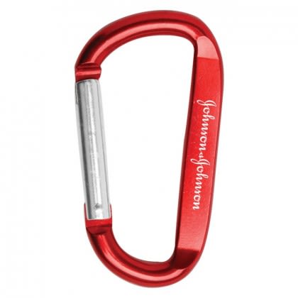 Carabiner Key Chain with Logo  - Red